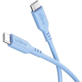 Cablu USB-C - USB-C, 1.5m, albastru, Goobay