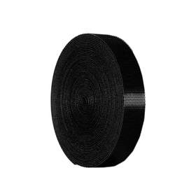 Organizator de cabluri, Banda Velcro Well, 3m x 1.5cm, negru