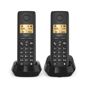 Telefon fara fir DECT Gigaset PURE 100 Duo, 2 receptoare, negru