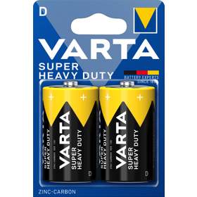Baterie zinc carbon R20 (D) 2bucati/blister Super Heavy Duty Varta