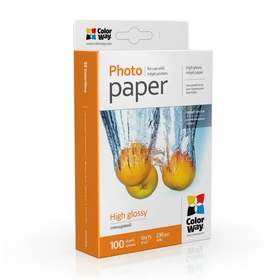 Hartie foto ColorWay, lucios, alb, 10x15cm, 100 coli, 230g/mp, Seria High Glossy