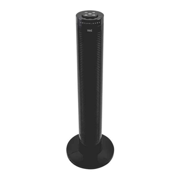 Tower-fan-81cm-45W-remote-control-black-Well-Glacial-1