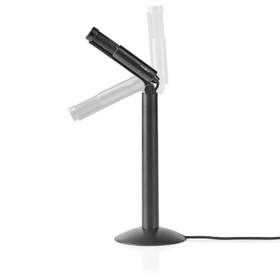 Microfon cu fir pe stand Nedis, unghi reglabil, 3.5mm, negru