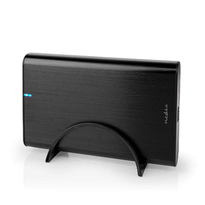Nedis-Enclosure-HDD-Enclosure-3.5"-SATA-III-USB-A/USB-C-5Gbps-Aluminum-Black-1