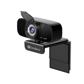 Camera Web Sandberg 134-15, 1080P, USB, microfon, negru