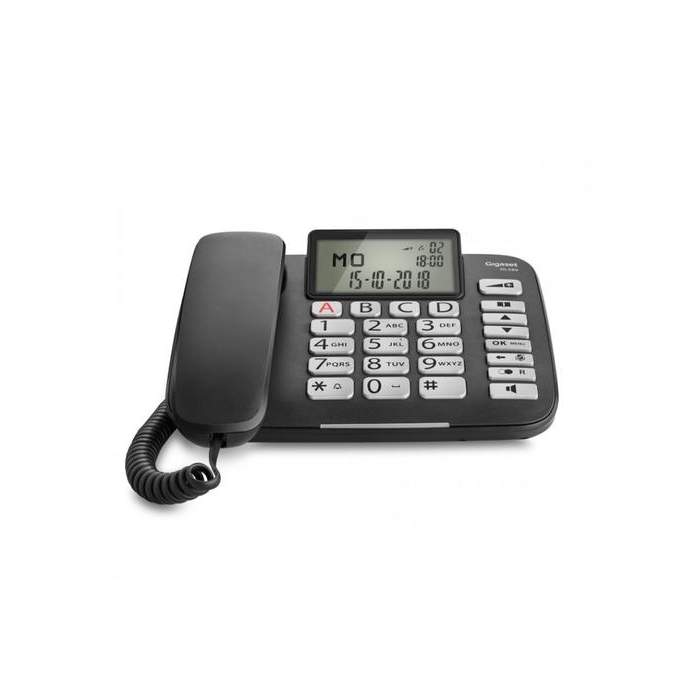 Gigaset-DL580-analog-landline-phone-black-LCD-display-1