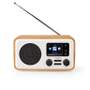 Nedis-Internet-Radio-DAB+/FM-Bluetooth-Remote-Control-7W-Brown/White-1