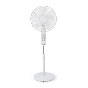 Ventilator cu picior Nedis, WiFi Smart, 3 viteze, diametru 40cm, alb
