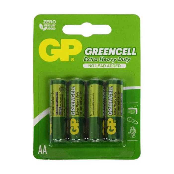 Greencell-GP-R6-(AA)-Carbon-Zinc-Battery-Wrapped-4-pcs/blister-1