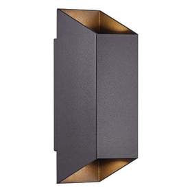 Aplica perete exterior Nordlux Square 22, GU10, IP54, negru, aluminiu