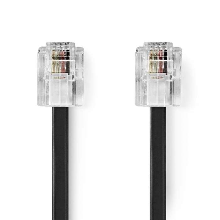 RJ11-Male--RJ11-Male-Telephone-Cable-2m-Gold-Contacts-Black-Nedis-1
