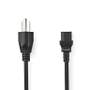 USA-Male-Power-Cable--IEC-320-C13-2m-Black-Nedis-1