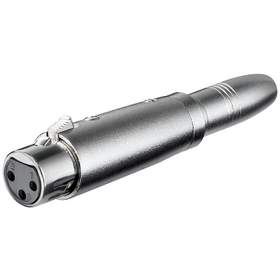 Adaptor XLR mama > 6,35 mono mama