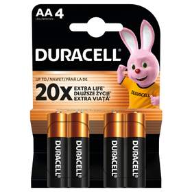 Baterie alcalina Duracell Basic R6 (AA) 4 buc/blister