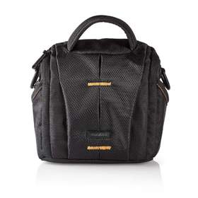 Geanta de umar pentru camera Nedis, 152 x 146 x 65 mm, 2 buzunare interioare, negru / portocaliu