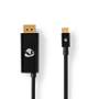 USB-C-Male-Cable--DisplayPort-Male-USB-C-Female-8K30Hz-Nedis-2m-Black-1