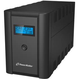 UPS line interactiv 1200VA/600W, iesire 2xShuko, baterie 2x12V/7Ah Powerwalker