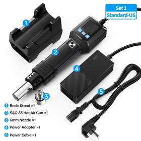 Pistol cu aer cald, dezlipit, Fnirsi SAG-55 S