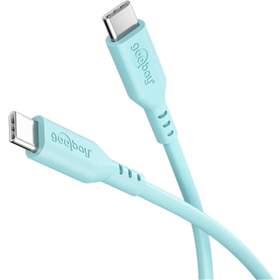 Cablu USB-C - USB-C, 1.5m, turcoaz, Goobay