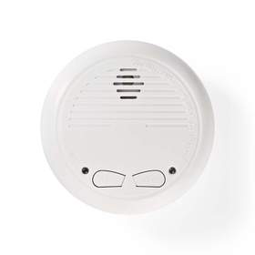 Detector de fum Nedis, EN14604, conectabil, set de 2 detectoare
