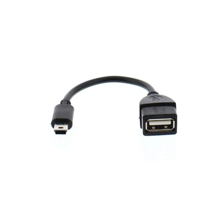 USB-2.0-A-Female-OTG-Adapter-Cable--Mini-USB-Male-0.15m-Black-Well-1