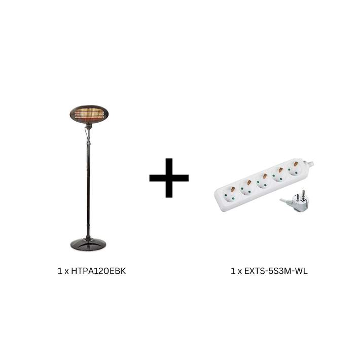 Pachet-promotional-Incalzitor-de-terasa-cu-picior-190-cm-2000W-Nedis-+-Prelungitor-5-prize-3m-Well-1