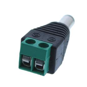 Mufa alimentare tata DC 2.1x5.5 bloc terminal cu surub pentru CCTV Well