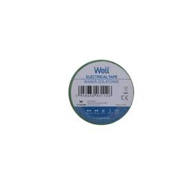 Banda izolatoare 1.9 cm x 20 m - galben/verde, set 10 bucati, Well