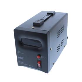 Stabilizator automat de tensiune cu releu 1000VA/600W, negru Well, produs reconditionat