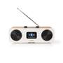 Nedis-Internet-Radio-DAB+/FM-Bluetooth-Remote-Control-34W-Brown/White-1