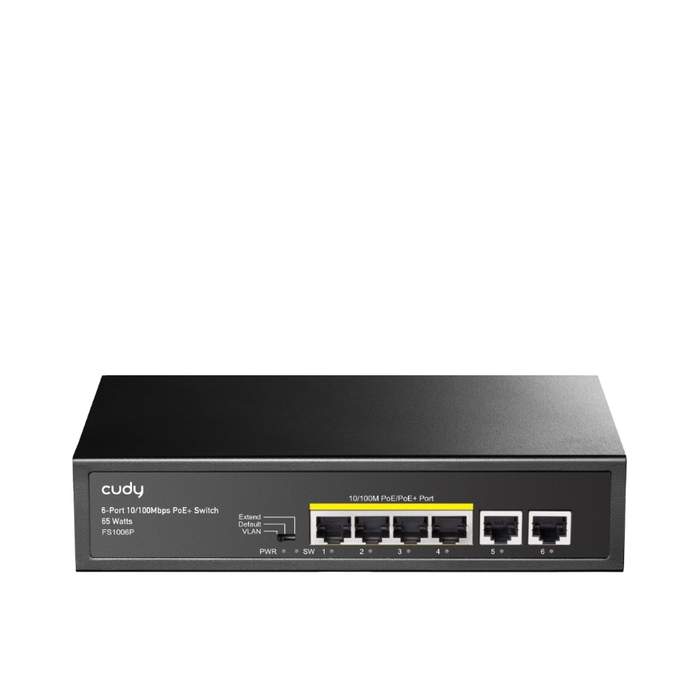 6-port-switch-PoE-2-port-Uplink-10/100Mbps-FS1006P-Cudy-1