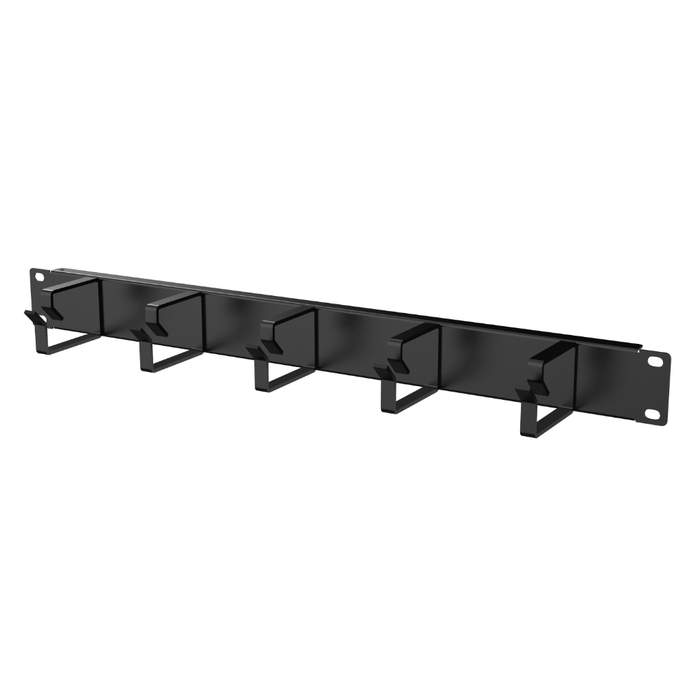 1U-Cable-Organizer-for-19"-Rack-5-Rings-Black-RAL9005-Mirsan-MR.OKP1U19.01-1