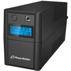 UPS line interactiv 850VA/480W, iesire 2xShuko, baterie 12V/9Ah Powerwalker