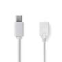 Mini-DisplayPort-Male--DisplayPort-1.2-Female-Cable-4K-30Hz-0.2m-White-Nedis-1