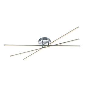 Plafoniera TRIO TIRIAC, 3x SMD, 9W, 3x 950lm, 3000K, nichel mat, 671610307