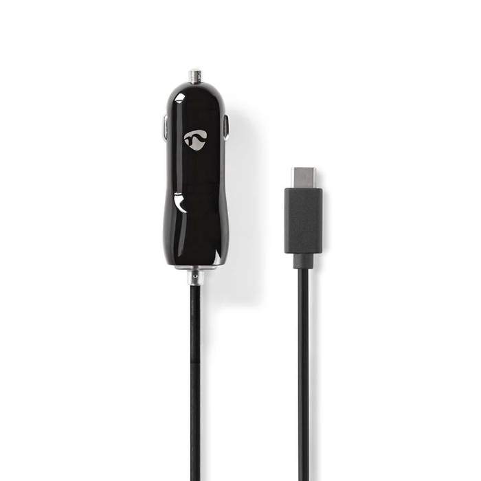 USB-C-3.0-A-Car-Charger-Black-Nedis-1