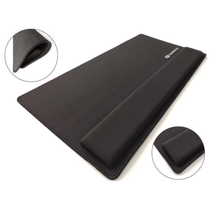 XXL-Pro-Sandberg-520-35-Ergonomic-Mouse-Pad-Black-1